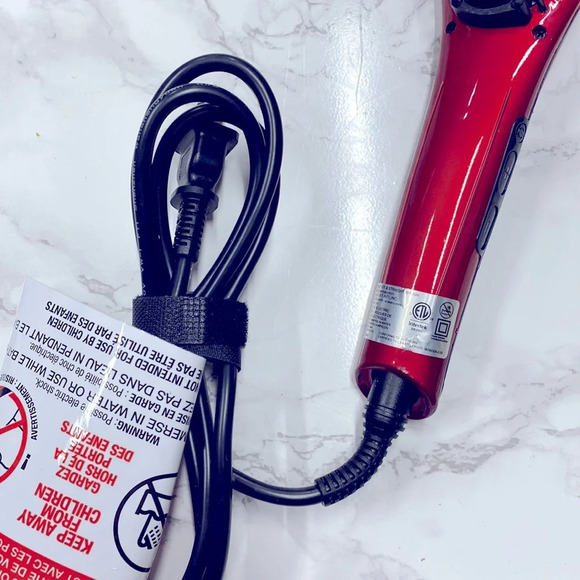 Hot & Straight Straightening Salon Brush with Temperature Control by Esplee, Red - Picture 7 of 7